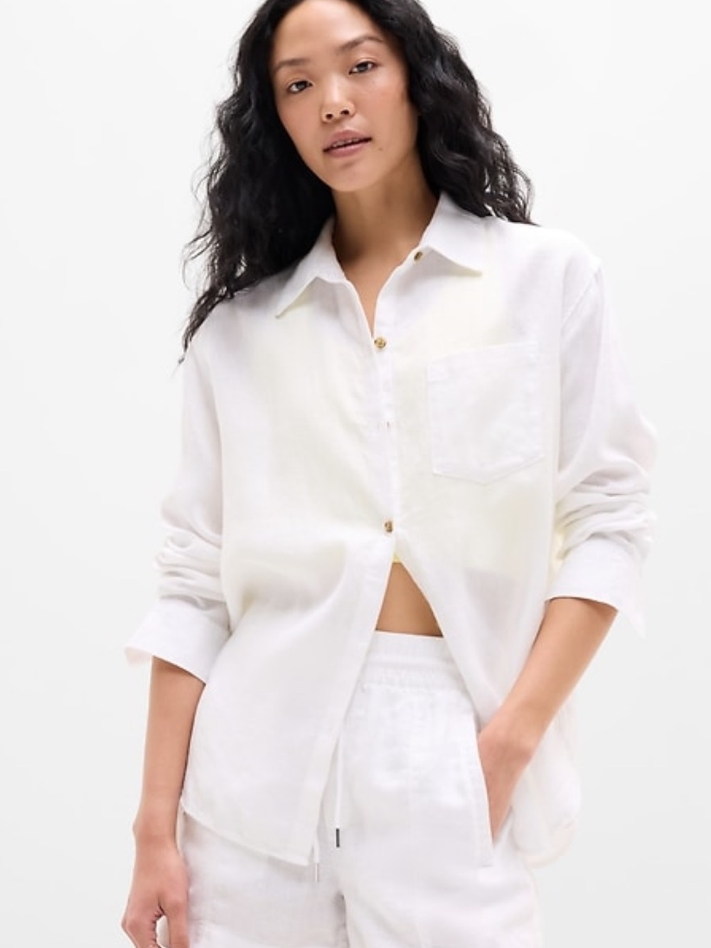 Athleta retreat linen top